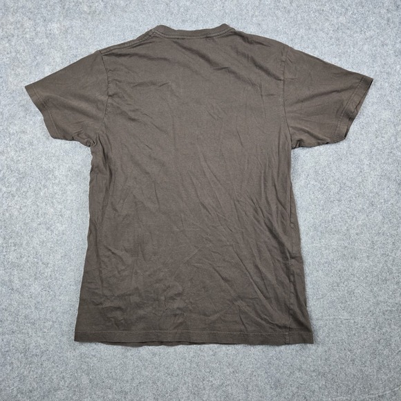 Volcom Shirt Mens Medium Brown Graphic Print Short Sleeve Y2k Skate Lightweight - Picture 6 of 11